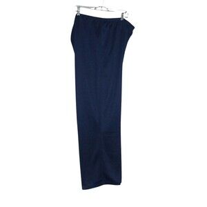 HABAND Knit Pants Blue Elastic Waist Pockets  Women's  SIZE 42A NEW